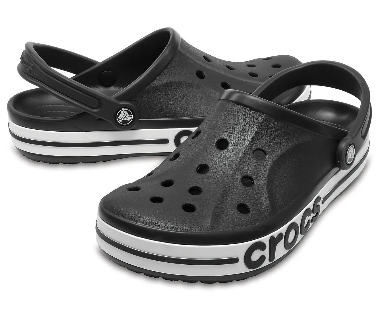 Baybands Casual Clogs (Black - White)