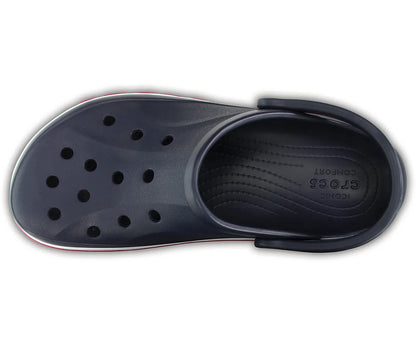 Baybands Casual Clogs (Navy Blue - Red)